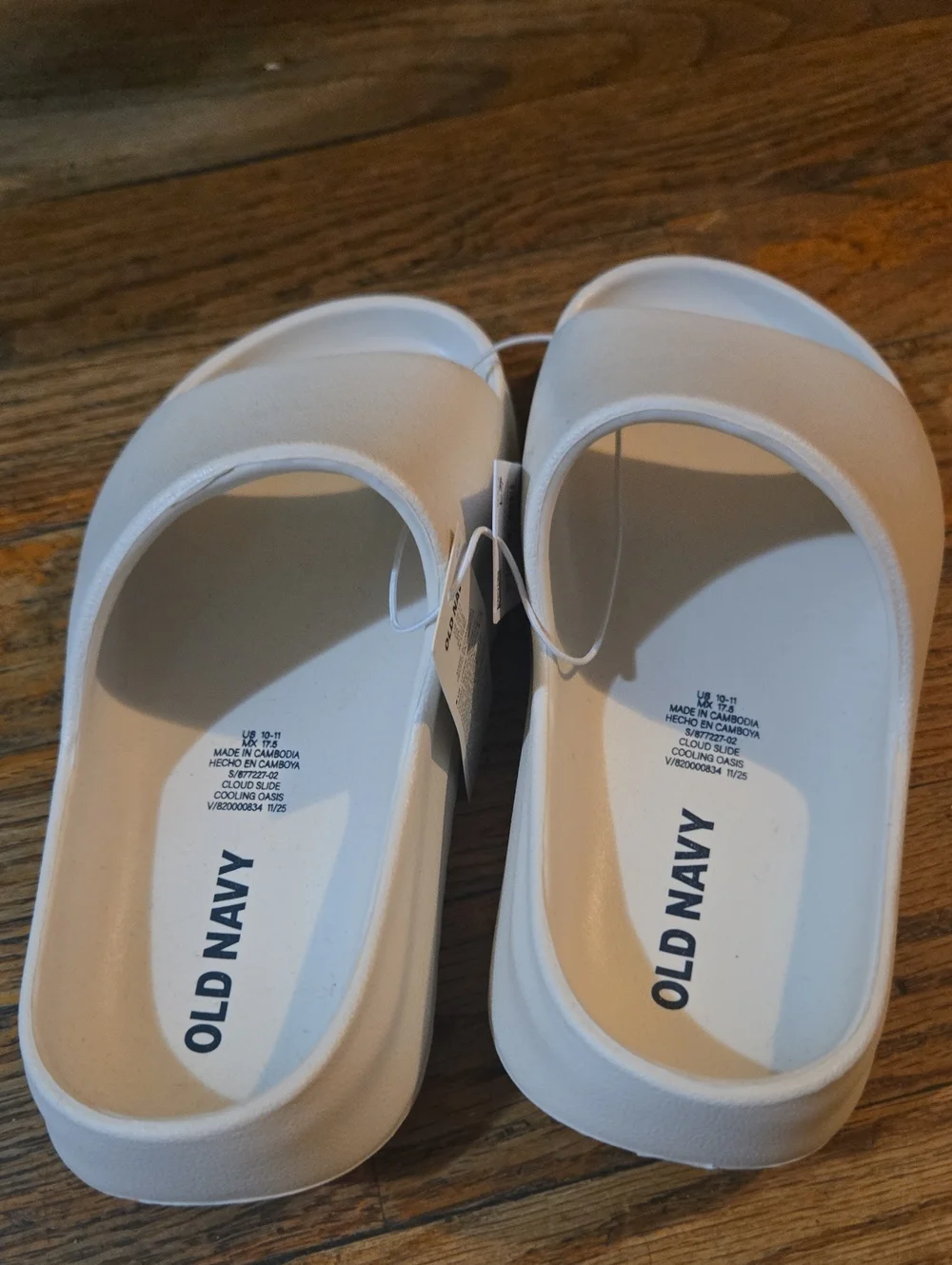 Old Navy Kids White Slide Sandals - Simple Open Toe Slides